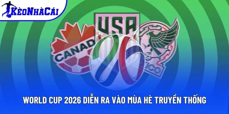 World Cup 2026 diễn ra vào mùa hè truyền thống