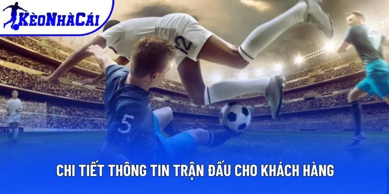 Chi tiết thông tin trận đấu cho khách hàng Chi tiết thông tin trận đấu cho khách hàng