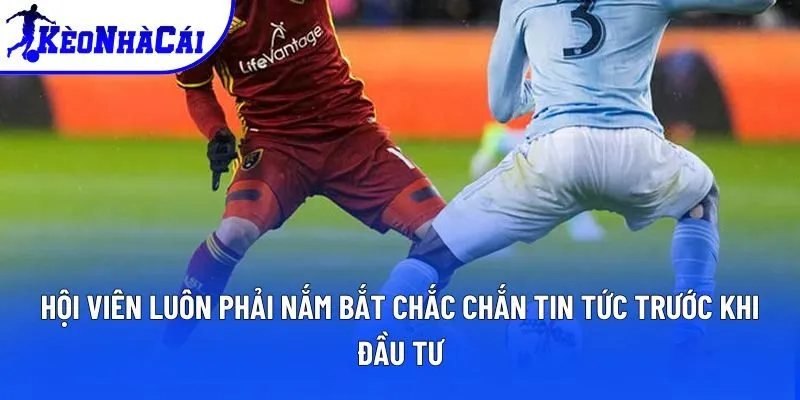 Hội viên luôn phải nắm bắt chắc chắn tin tức trước khi đầu tư